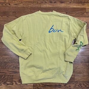 Bon Iver Yellow/Green Crewneck Sweater (2022 U.S. Tour)